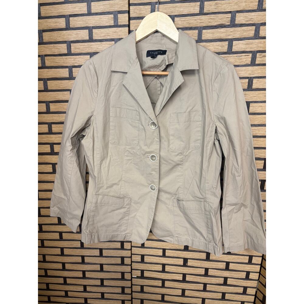 Talbots Tan‎ Jacket Size 10 Petite